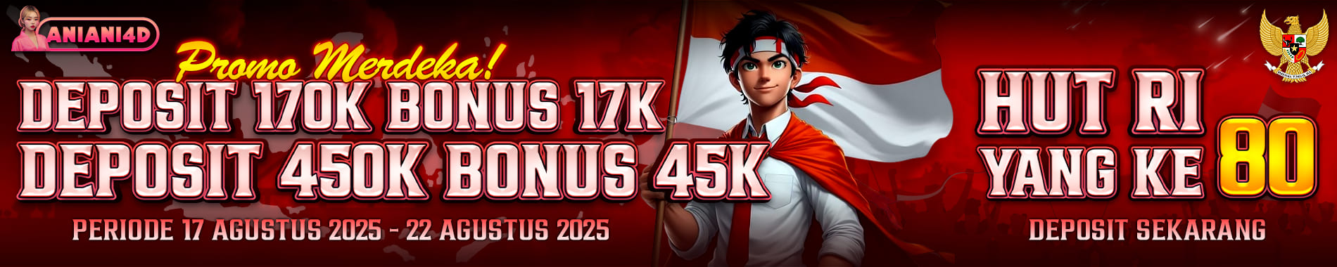 PROMO KEMERDEKAAN ANIANI4D 2025